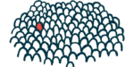 Institute for Life Changing Medicines | Myasthenia Gravis News | Illustration of single person outline highlighted among many
