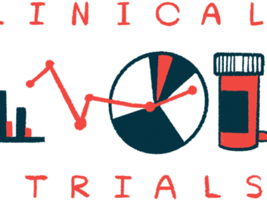 A bar graph, a pie chart, and a prescription medicine bottle with a few capsules nearby are sandwiched between the words 