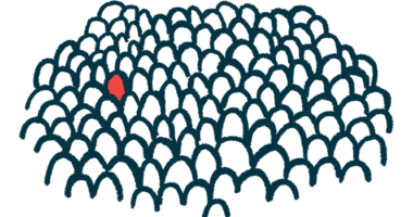 Opdivo | Myasthenia Gravis News | illustration of one person highlighted in red in a crowd