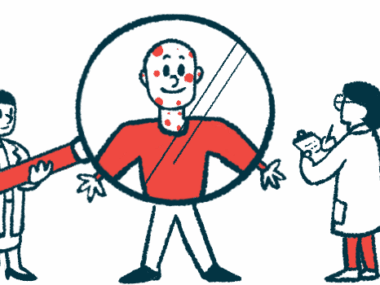 An illustration of a person under a giant magnifying glass framed by researchers.