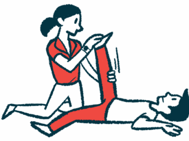 high-intensity inpatient rehabilitation | Myasthenia Gravis News | illustration of patient in physical therapy