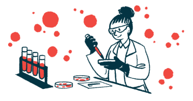 An illustration of a researcher working a lab.