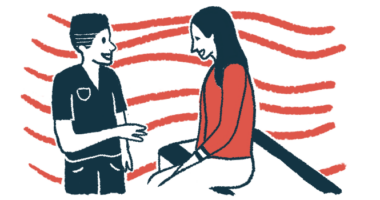 Illustration of woman talking with a medical professional.