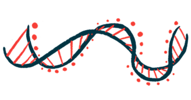 Illustration of a DNA strand.