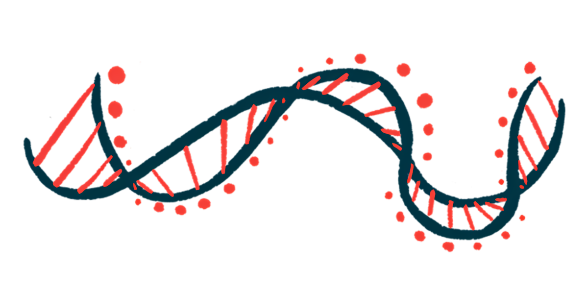 Illustration of a DNA strand.