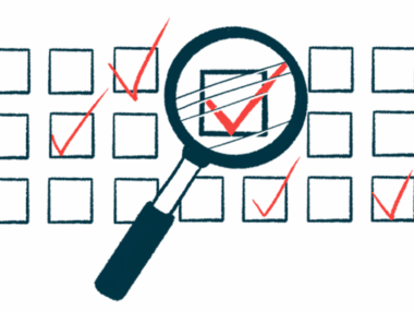 In this illustration of a survey sheet featuring checked and unchecked boxes, a magnifying glass hovers over a checked box.