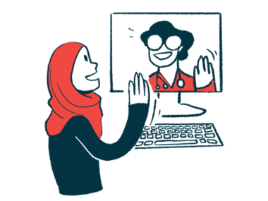 telehealth | Rare Disease Day 2022 | illustration of doctor and patient in video appointment