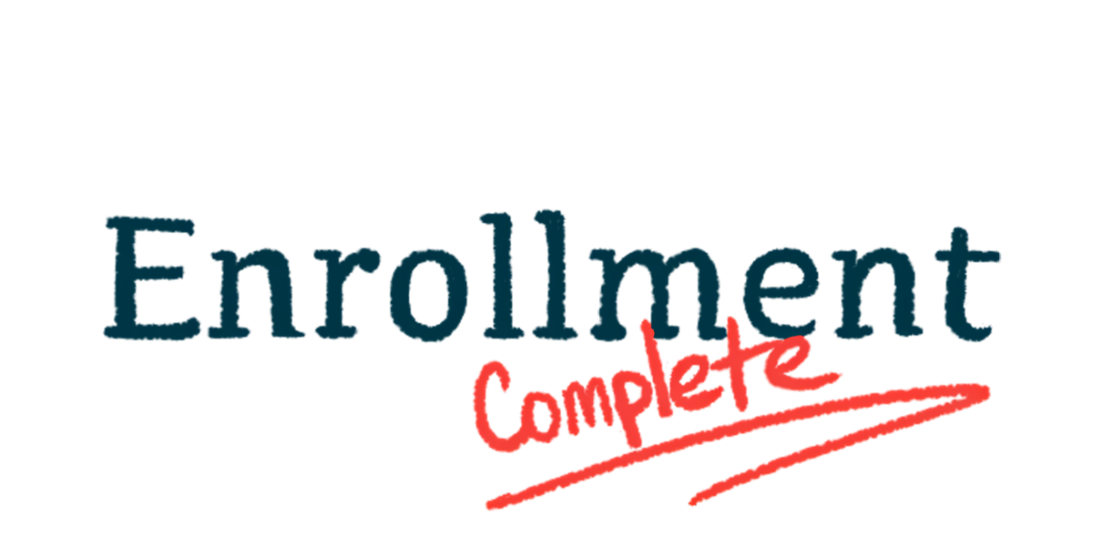 An illustration shows the word Enrollment with Complete written under it in red and underlined.
