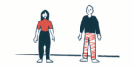 A woman and man stand side by side.