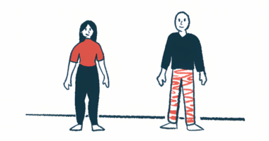 A woman and man stand side by side.