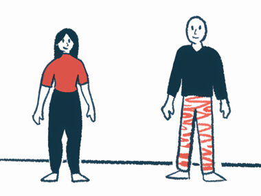 A woman and man stand side by side.