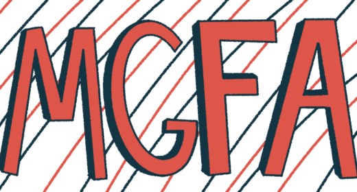 An illustration shows the abbreviation MGFA, which stands for the Myasthenia Gravis Foundation of America, in large, red capital letters.