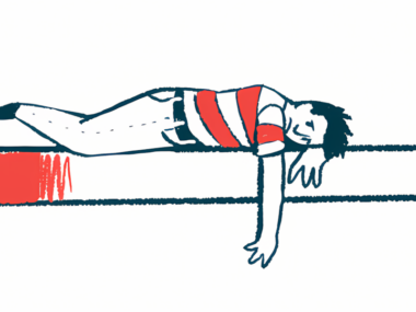A sad-looking person is shown lying on their stomach.
